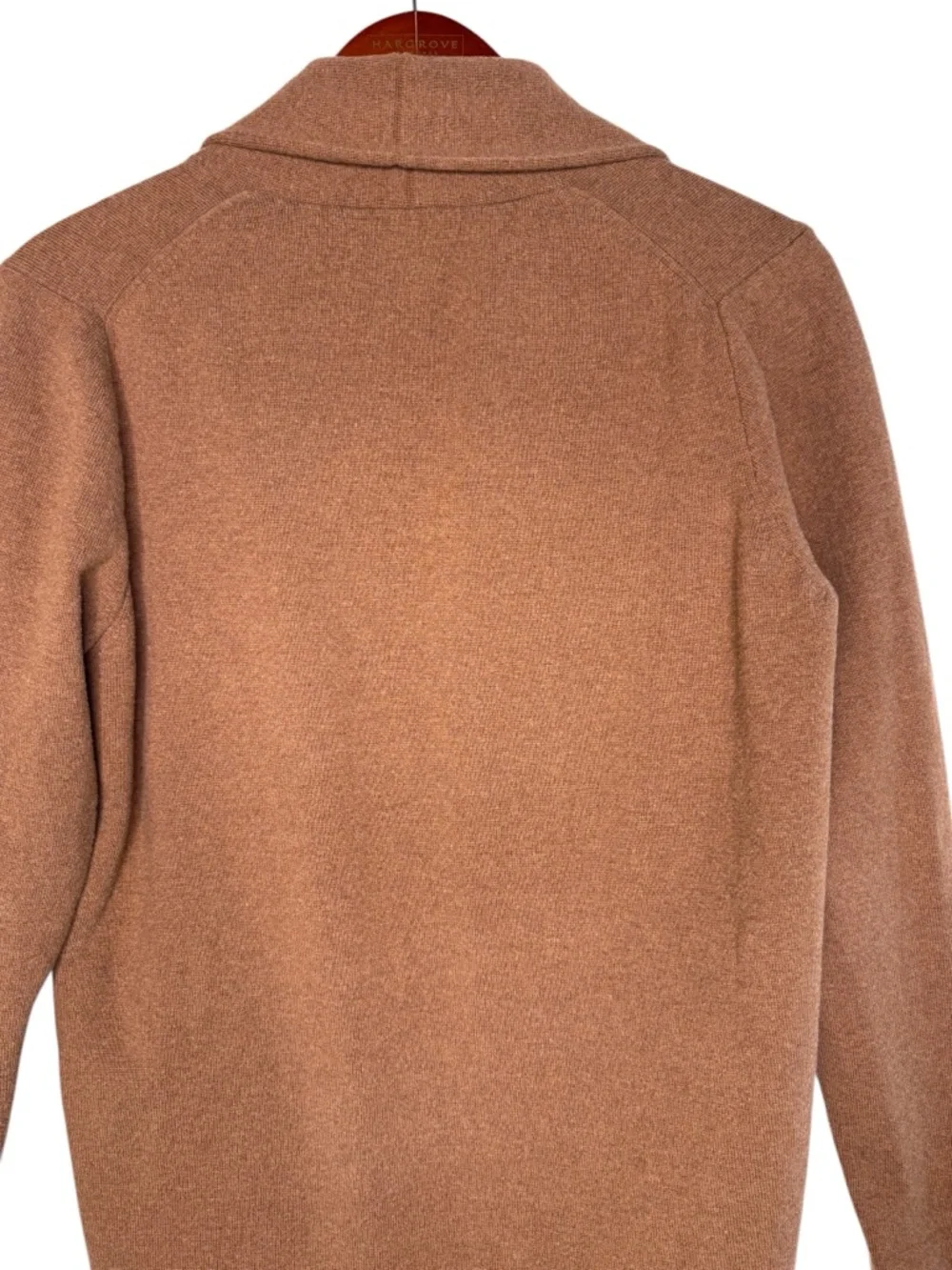 J. CREW Factory Chelsea Sweater Blazer Open Cardigan Size Medium in Camel - Picture 9 of 12